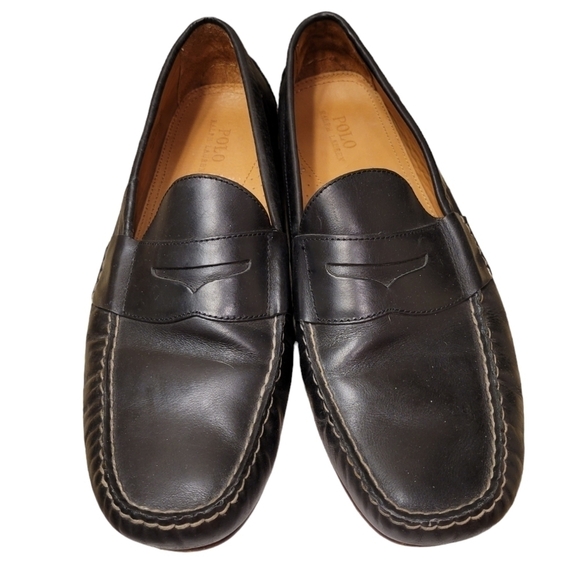 POLO Ralph Lauren Daniels Leather Penny Loafer Driving Mocassin Men's Size 13 D - Picture 5 of 9